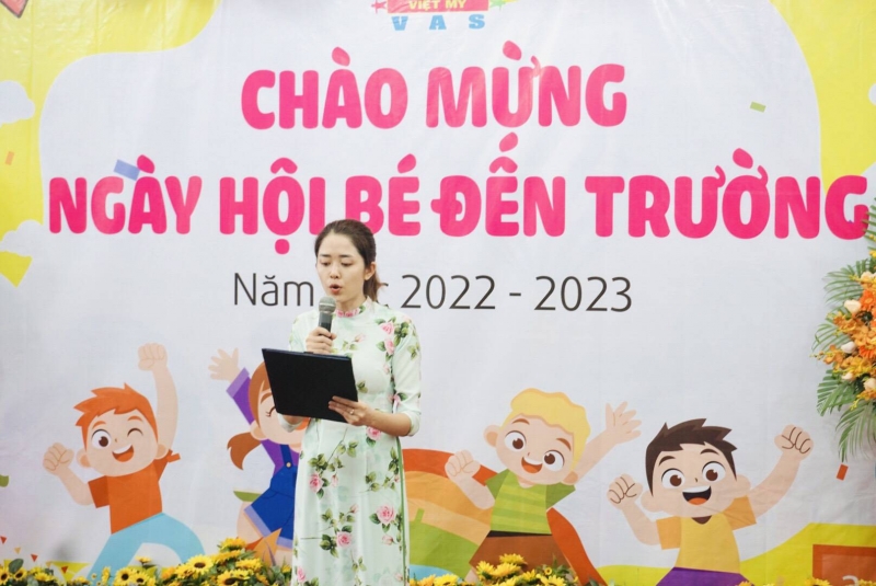 khai giang nam hoc moi 2022   2023 tai truong mam non viet my